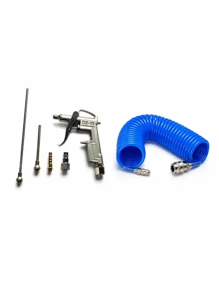 Kit de suflat, Tagred, furtun spiralat 20 m, 8 bar+pistol de suflat 6 piese, TOP112102 Kit de suflat, Tagred, furtun spiralat 20 m, 8 bar+pistol de suflat 6 piese, TOP112102