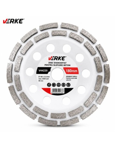 Pachet slefuire beton 180 mm, Verke, disc diamantat + sistem aspirare praf 180 mm, TOP442201114 Pachet slefuire beton 180 mm, Verke, disc diamantat + sistem aspirare praf 180 mm, TOP442201114
