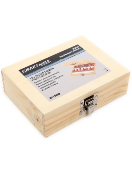 Set freze pentru lemn, Kraft&Dele KD10282, 8 mm, 12 piese Set freze pentru lemn, Kraft&Dele KD10282, 8 mm, 12 piese