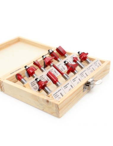 Set freze pentru lemn, Kraft&Dele KD10282, 8 mm, 12 piese Set freze pentru lemn, Kraft&Dele KD10282, 8 mm, 12 piese