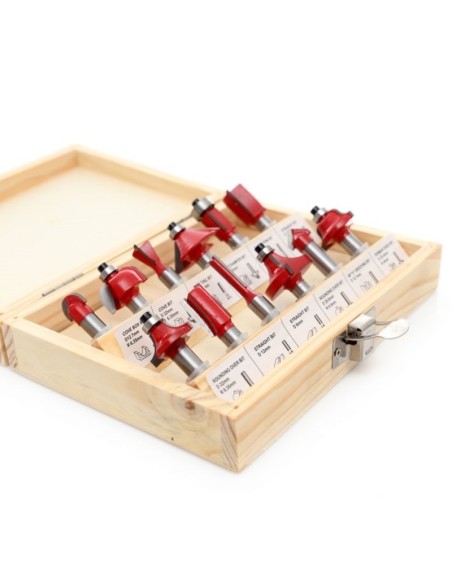 Set freze pentru lemn, Kraft&Dele KD10282, 8 mm, 12 piese Set freze pentru lemn, Kraft&Dele KD10282, 8 mm, 12 piese