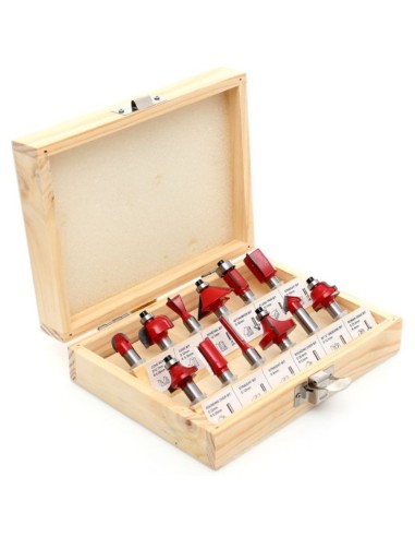 Set freze pentru lemn, Kraft&Dele KD10282, 8 mm, 12 piese Set freze pentru lemn, Kraft&Dele KD10282, 8 mm, 12 piese