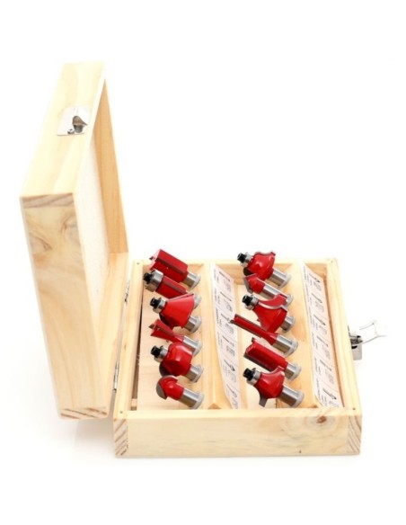 Set freze pentru lemn, Kraft&Dele KD10282, 8 mm, 12 piese Set freze pentru lemn, Kraft&Dele KD10282, 8 mm, 12 piese
