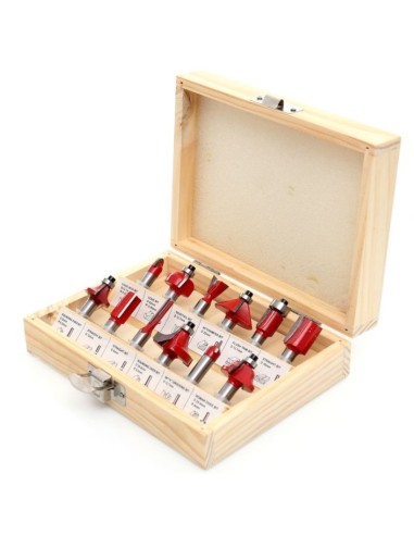 Set freze pentru lemn, Kraft&Dele KD10282, 8 mm, 12 piese Set freze pentru lemn, Kraft&Dele KD10282, 8 mm, 12 piese