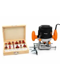 Pachet frezare lemn, Kraft&Dele, masina de frezat verticala 1900W+ set 12 freze, TOP168310282