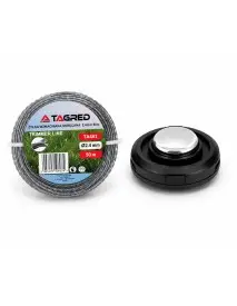 Kit fir 2.4 mm x 50 m cu insertie otel+tambur motocoasa, , TOP454481