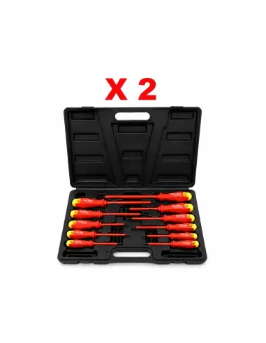 Pachet 2 seturi surubelnite electrician izolate, Kraft&Dele, 11 piese/set, TOP10333, Pachet 2 seturi surubelnite electrician izolate, Kraft&Dele, 11 piese/set, TOP10333,