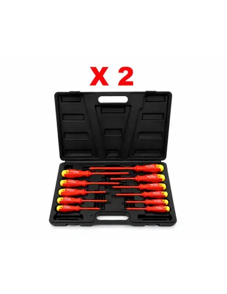 Pachet 2 seturi surubelnite electrician izolate, Kraft&Dele, 11 piese/set, TOP10333, Pachet 2 seturi surubelnite electrician izolate, Kraft&Dele, 11 piese/set, TOP10333,