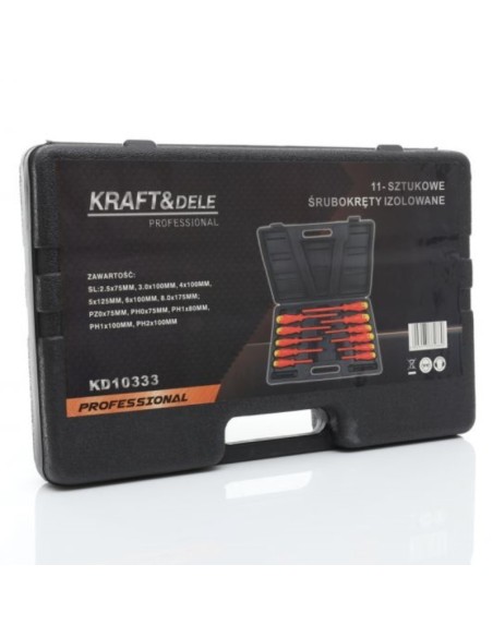Set 11 surubelnite, Kraft&Dele KD10333, izolate