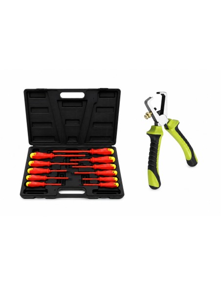 Pachet electrician, Kraft&Dele, set 11 surubelnite izolat+cleste dezizolat, TOP1033302