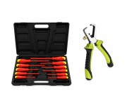 Pachet electrician, Kraft&Dele, set 11 surubelnite izolat+cleste dezizolat, TOP1033302