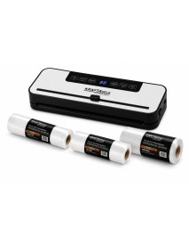 Aparat pentru vidat alimente 30 cm cu 3 folii incluse, Kraft&Dele, 150W, -70 kPa, TOP42343