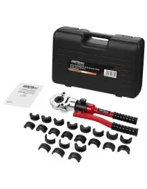 Cleste sertizat tevi PEX AL PU 12T, 16-32mm, cap rotativ, 11 falci TH U V, Kraft&Dele KD5678
