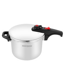 Oala sub presiune 8L, Kraft&Dele, 22 cm, inox, inductie, KD4297