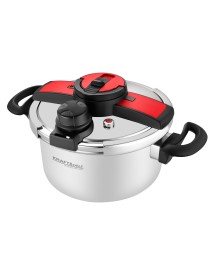 Oala sub presiune 22 cm, Kraft&Dele, 6L, inox, inductie, KD4298