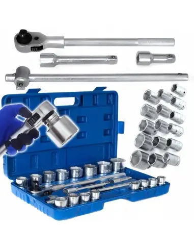 TA205-Trusa profesionala de 21 chei haxagonale cu soclu si clichet 3/4" din otel CrV Tagred TAGRED Professional - Chei si truse 