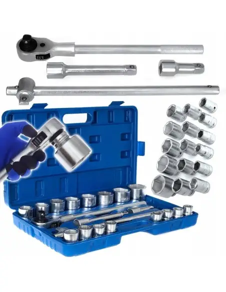 TA205-Trusa profesionala de 21 chei haxagonale cu soclu si clichet 3/4" din otel CrV Tagred TAGRED Professional - Chei si truse 