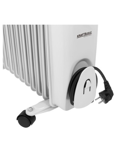 Radiator electric cu ulei, Kraft&Dele, 2500W, 3 trepte incalzire, KD6511 Radiator electric cu ulei, Kraft&Dele, 2500W, 3 trepte incalzire, KD6511