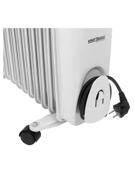 Radiator electric cu ulei, Kraft&Dele, 2500W, 3 trepte incalzire, KD6511 Radiator electric cu ulei, Kraft&Dele, 2500W, 3 trepte incalzire, KD6511