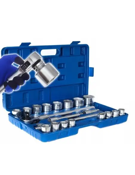 TA205-Trusa profesionala de 21 chei haxagonale cu soclu si clichet 3/4" din otel CrV Tagred