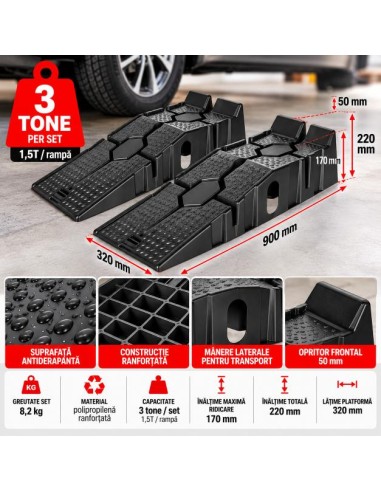 Rampe auto 3 tone set 2 bucati,... Rampe auto 3 tone set 2 bucati,...