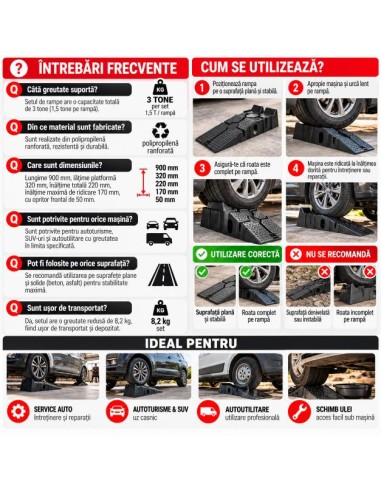 Rampe auto 3 tone set 2 bucati,... Rampe auto 3 tone set 2 bucati,...