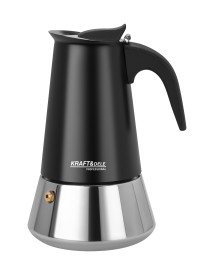 Cafetiera Moka 6 cesti, Kraft&Dele, 300 ml, inox, KD4274