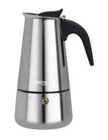 Cafetiera Moka 6 cesti, Kraft&Dele, 300 ml, inox, KD4272