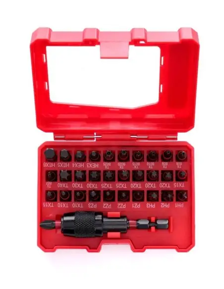 TA1208-Trusa 32 biti de impact CrV cu prelungitor Tagred TAGRED Professional - Biti si seturi biti TA1208-Trusa 32 biti de impact CrV cu prelungitor Tagred TAGRED Professional - Biti si seturi biti