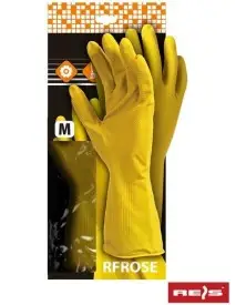Rfrose-Manusi de protectie, din latex, pentru menaj, galbene