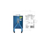 Cleste profesional de precizie, Hogert, cu nas lung, 130 mm, din otel rezistent cu maner bi-material antiderapant Hogert Technik