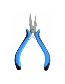 Cleste profesional de precizie, Hogert, cu nas lung, 130 mm, din otel rezistent cu maner bi-material antiderapant