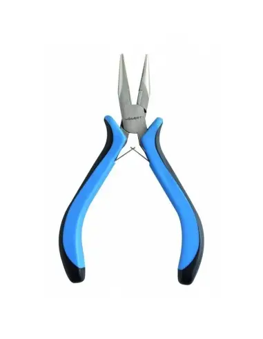 Cleste profesional de precizie, Hogert, cu nas lung, 130 mm, din otel rezistent cu maner bi-material antiderapant Cleste profesional de precizie, Hogert, cu nas lung, 130 mm, din otel rezistent cu maner bi-material antiderapant