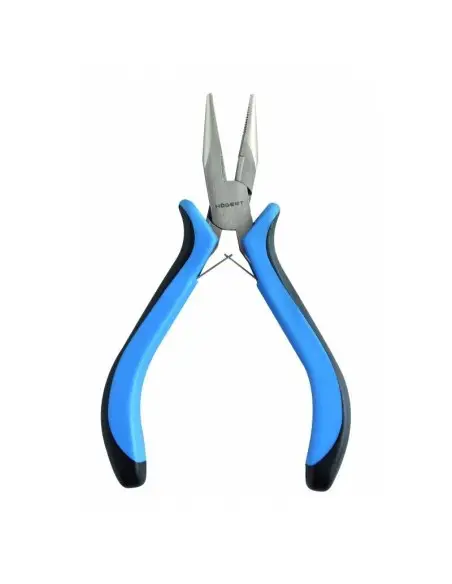 Cleste profesional de precizie, Hogert, cu nas lung, 130 mm, din otel rezistent cu maner bi-material antiderapant Cleste profesional de precizie, Hogert, cu nas lung, 130 mm, din otel rezistent cu maner bi-material antiderapant