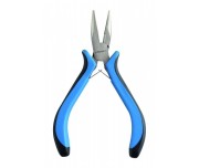Cleste profesional de precizie, Hogert, cu nas lung, 130 mm, din otel rezistent cu maner bi-material antiderapant