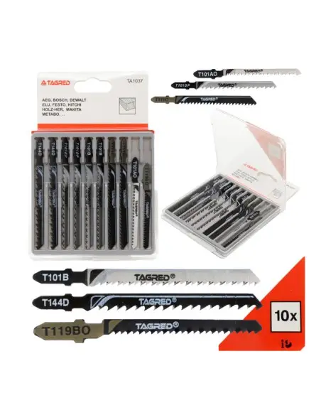 Set 10 lame diferite utilizari pentru ferastraie tip pendular, Tagred Set 10 lame diferite utilizari pentru ferastraie tip pendular, Tagred