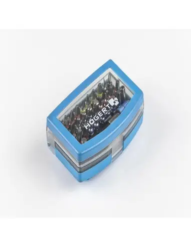 Set biti, Hogert, 1/4", cu adaptor, 32 piese