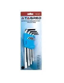 Set 9 chei imbus, Tagred, profil hexagonal, 1.5-10mm