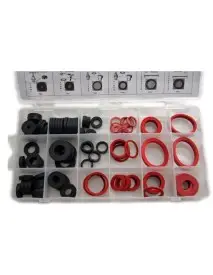 Set garnituri cauciuc, Hogert, 141 piese, 18 dimensiuni, pentru sisteme de apa calda/rece