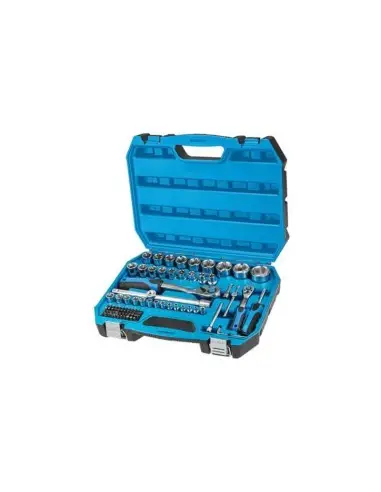 Trusa scule/chei tubulare, Hogert, 1/2 ”, 1/4”, 89 piese