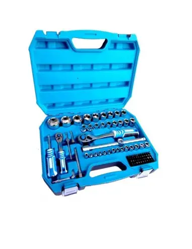 Trusa scule/chei tubulare, Hogert, 1/2 ”, 1/4”, 89 piese