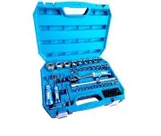 Trusa scule/chei tubulare, Hogert, 1/2 ”, 1/4”, 89 piese