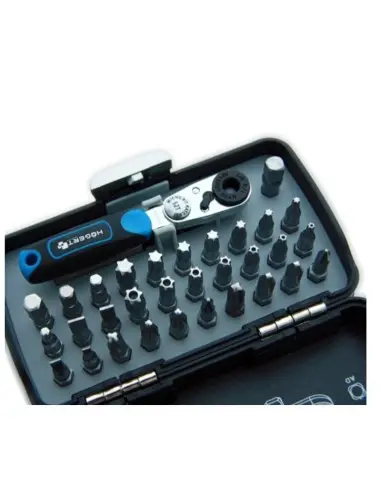 Set biti, Hogert, 1/4", cu antrenor cu clichet, 33 piese