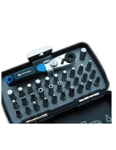 Set biti, Hogert, 1/4", cu antrenor cu clichet, 33 piese