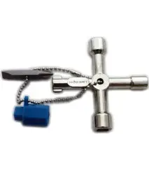 Cheie universala pentru dulapuri tehnice, Hogert, 76 mm, HT1W760
