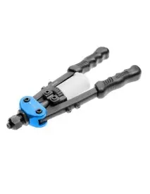 Cleste nituri, Hogert, lungime 250 mm, cu 5 capete interschimbabile cu dimensiunile: 2.4 mm, 3.2 mm, 2x 4.0 mm, 4.8 mm.