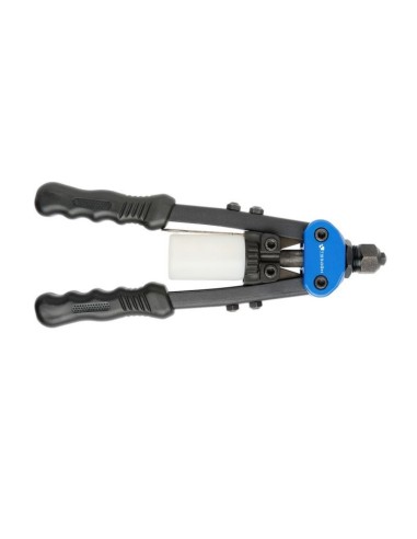 Cleste nituri, Hogert, lungime 250 mm, cu 5 capete interschimbabile cu dimensiunile: 2.4 mm, 3.2 mm, 2x 4.0 mm, 4.8 mm.
