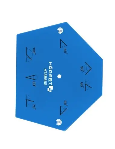 Triunghi magnetic, pentru sudura, Hogert, cu 6 unghiuri de lucru, avand capacitatea de sustinere de aproximativ 34 Kg. Triunghi magnetic, pentru sudura, Hogert, cu 6 unghiuri de lucru, avand capacitatea de sustinere de aproximativ 34 Kg.