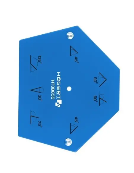 Triunghi magnetic, pentru sudura, Hogert, cu 6 unghiuri de lucru, avand capacitatea de sustinere de aproximativ 34 Kg. Triunghi magnetic, pentru sudura, Hogert, cu 6 unghiuri de lucru, avand capacitatea de sustinere de aproximativ 34 Kg.