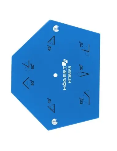 Coltar magnetic, pentru sudura, Hogert, cu 6 unghiuri de lucru, avand capacitatea de sustinere de aproximativ 34 Kg. Coltar magnetic, pentru sudura, Hogert, cu 6 unghiuri de lucru, avand capacitatea de sustinere de aproximativ 34 Kg.
